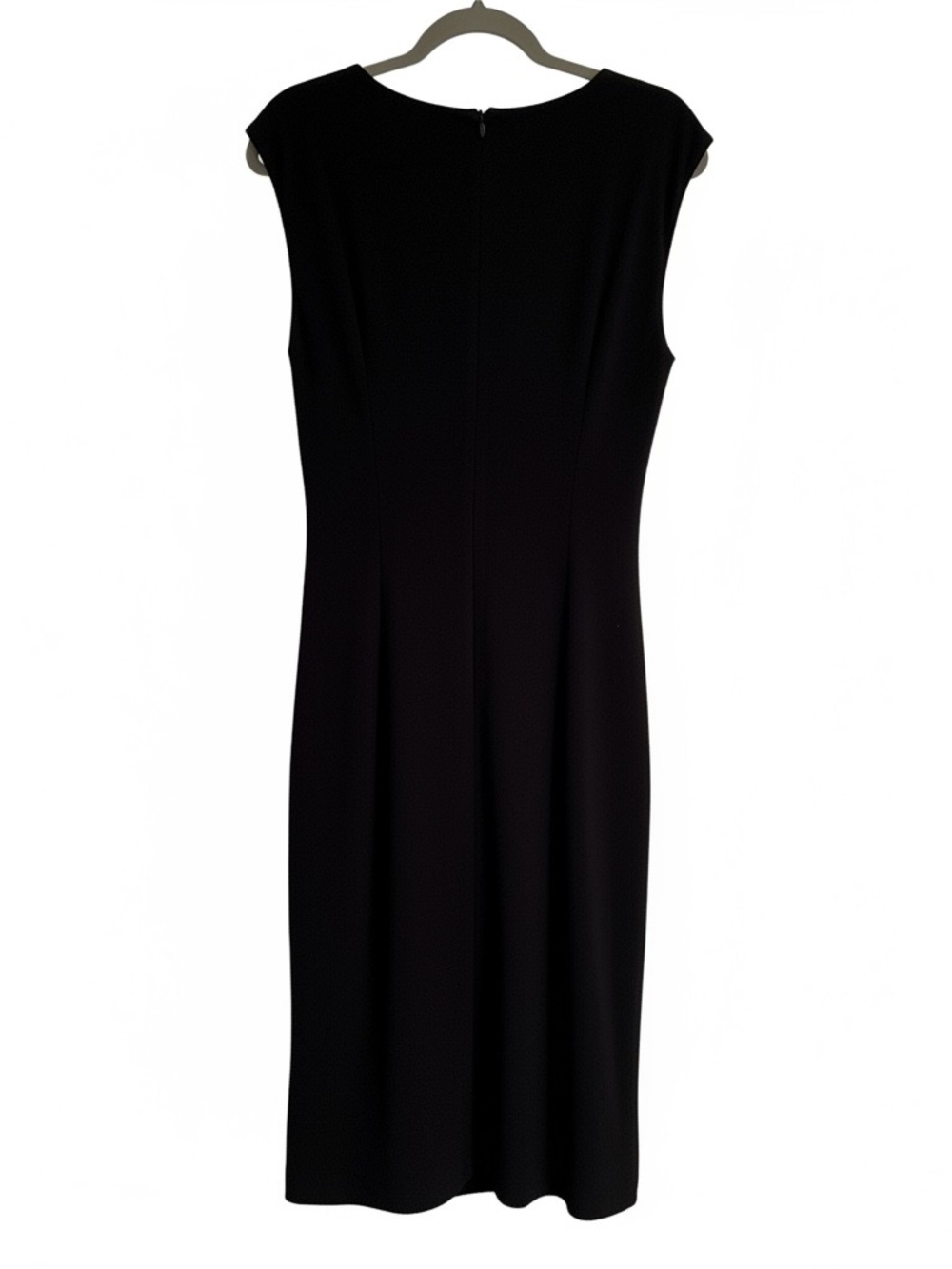 Little Black Dress Sleeveless Ruffle V-Neck Sheath Dress Lightweight | EUC - Picture 3 of 8